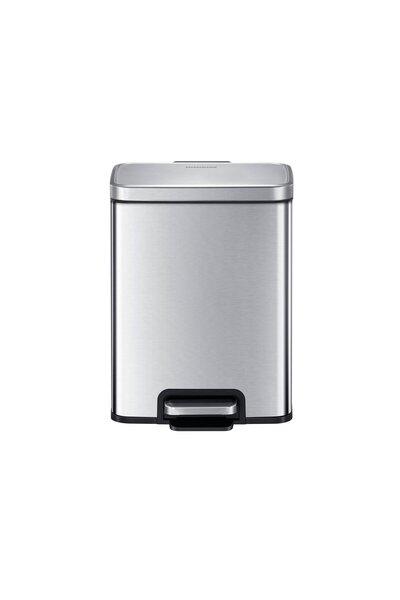 FACKELMANN Chicago 12L waste bin, stainless steel, with pedal