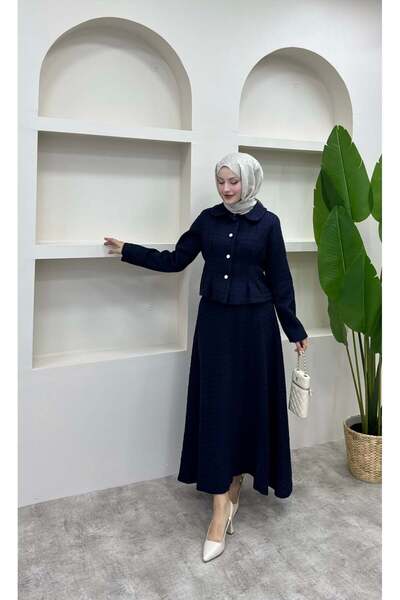 lurex moda Shanel Fabric Skirt Suit