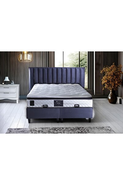 Mobilya Dükkanım King 140x200 Çift Kişilik Baza, Başlık Seti PV1309
