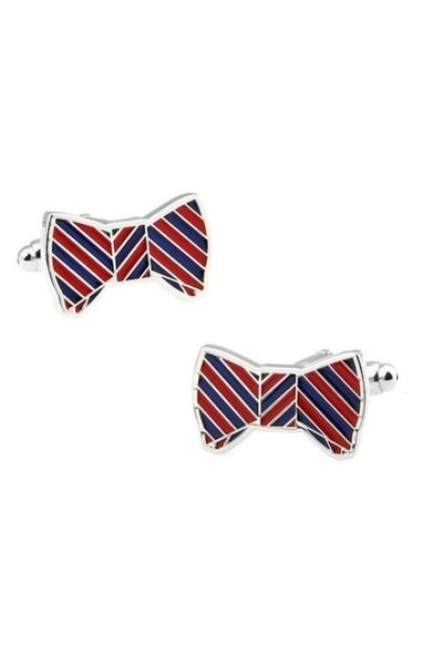 OEM Multicolor Bow Tie Cufflinks
