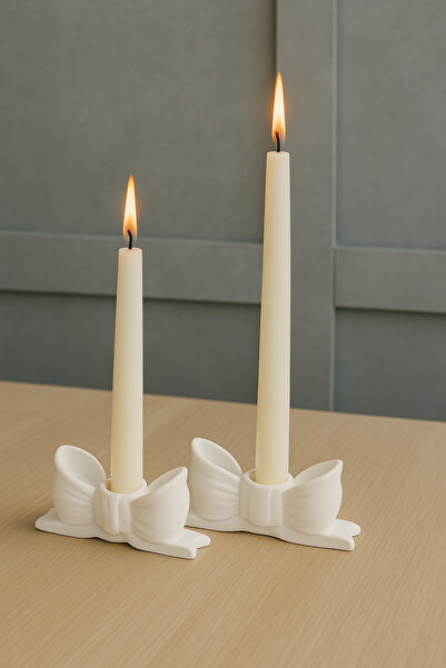 ARGKRİSTAL Fiyonk Tasarımlı Mumluk (2’li Set)