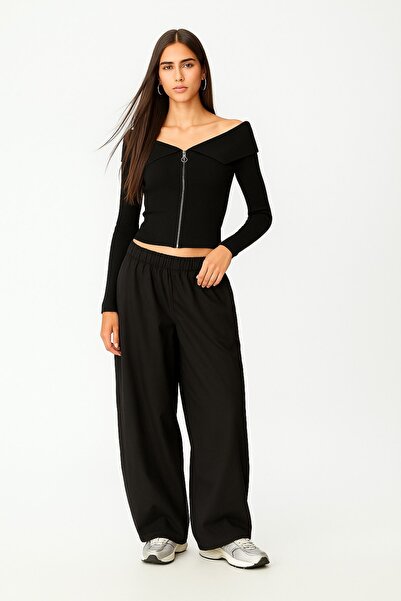 HAKKE Şık Carmen Standart Kol Regular Devrik Yaka HIRKA