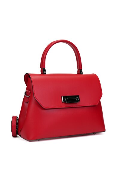 Posete Fagaras Poseta Piele Alana - Rosu, 2 Compartimente, 4 Buzunare, Bareta...