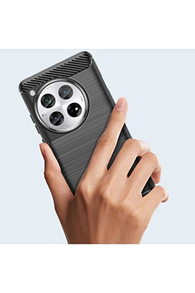 Flippy Προστατευτική θήκη για OnePlus 12, Flippy, TPU, Carbon, Αντιολισθητική, 1,8 mm, Μαύρη