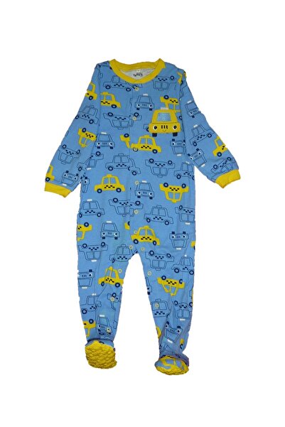Pekkle Baby jumpsuit / one-piece pajamas with taxi print Z114