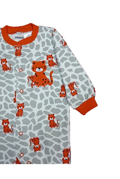 Pekkle Baby jumpsuit / onesie leopard print Z111