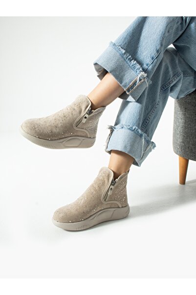 ALEMDAR AYAKKABI Γυναικείες μπότες NATURA Cream Stone