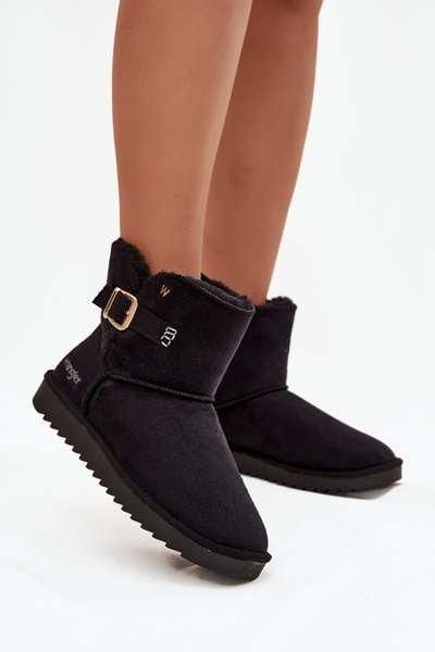 WRANGLER Women's Snow Boots With Buckle 20253091.25Y Black 36