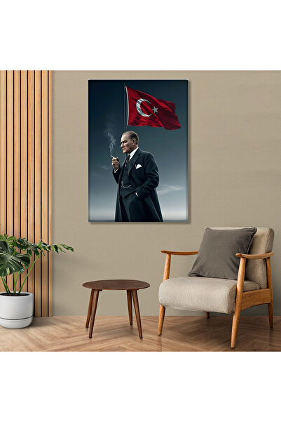huhuli لوحة قماشية مطبوعة لموستاف كمال أتاتورك Huhu832K