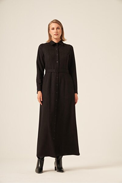 FTZ WOMEN Kadın Örme Süet Elbise 31235