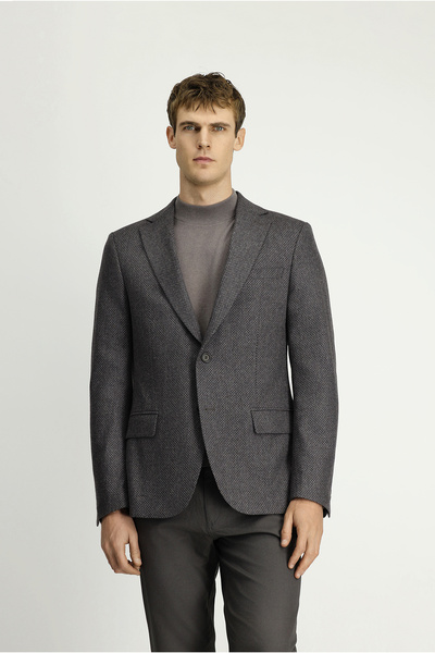Kiğılı Woolen Classic Patterned Jacket
