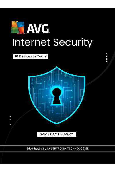 Avg أمن الإنترنت | ١٠ أجهزة لمدة عامين | ترخيص رقمي | توصيل في نفس اليوم
