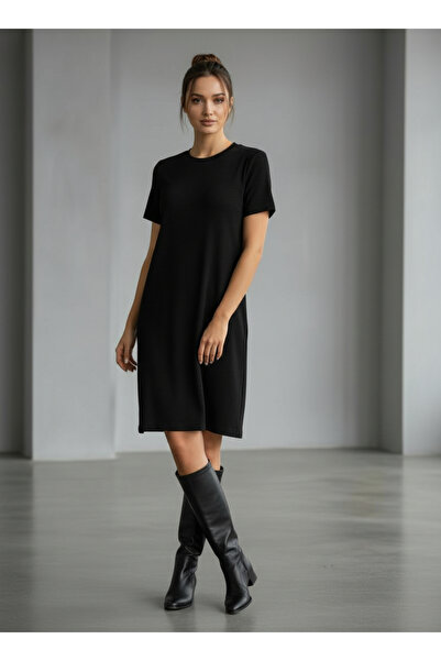 VETTA Yumuşak Dokulu Mini Elbise