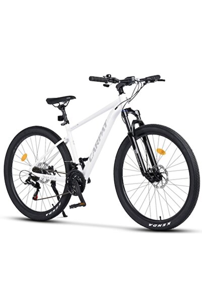 Carpat Bicicletă MTB Pro Teen, 21 de viteze, frâne pe disc, alb/gri, 27,5 inch