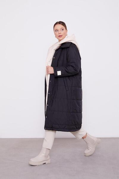 Levidor Black-Beige Double Color Inflatable Coat