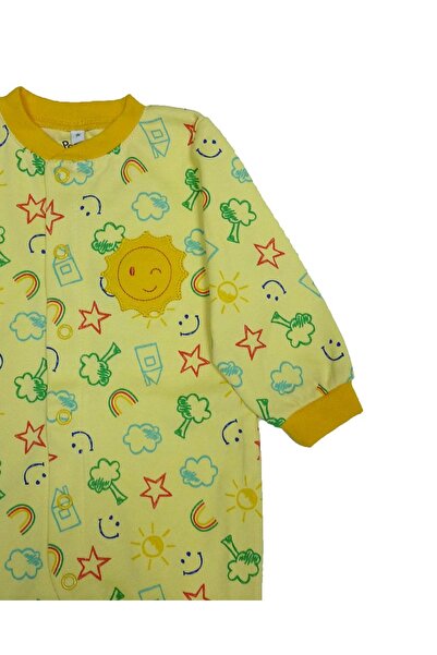 Pekkle Baby jumpsuit / one-piece pajamas with sun print Z62