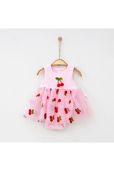 Bellamio Kids فستان توتو مطرز بالكرز للفتيات الصغيرات