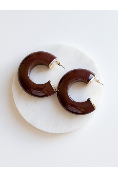 Venus Design Çelik Renkli Halka Küpe