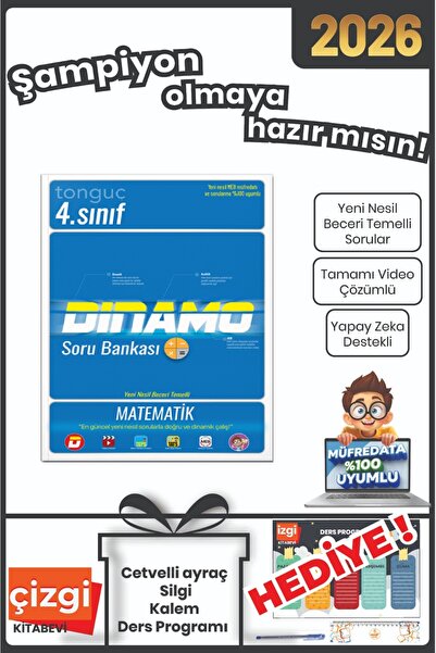 Tonguç Yayınları 4. Sınıf Matematik Dinamo Soru Bankası