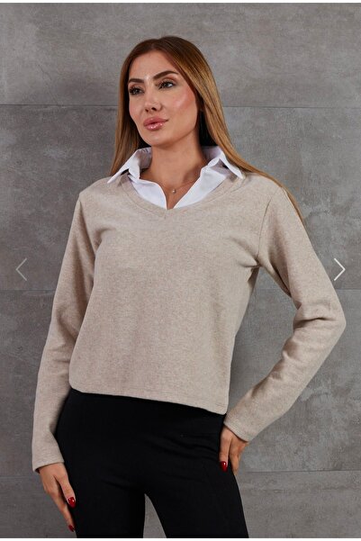 nonamebrs Gömlek yaka Selanik sweatshirt