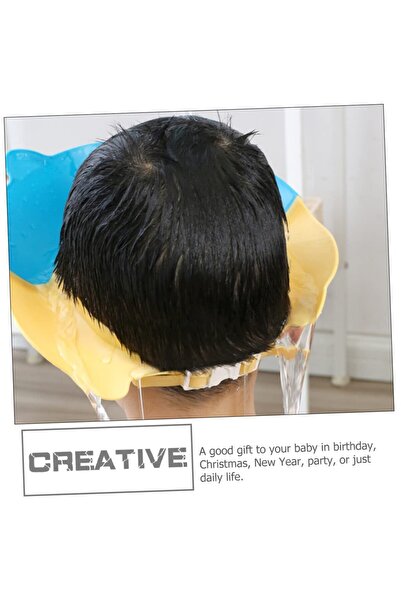 Fippy Kids Bath Protective Visor, Fippy, Piglet Model, Adjustable, 23x23 cm, Blue