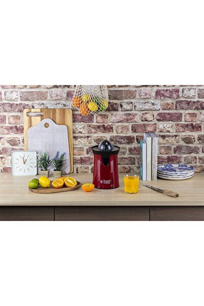 RUSSELL HOBBS 60W Flame Red Citrus Press Juicer