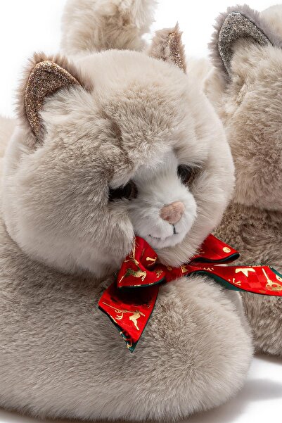 Twigy Tw Si̇si̇ Beige Women's Animal Print Slippers 36/41