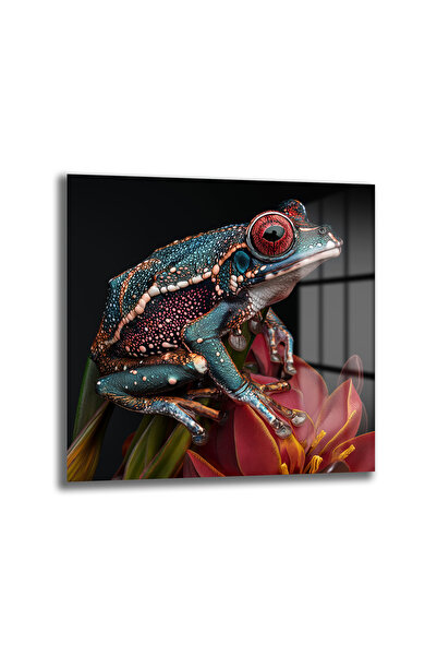 GLAZELLA Kurbağa Cam Tablo