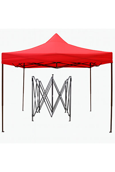 LEIHMANN Cort Pavilion 3x3m Pliabil, tip acordeon