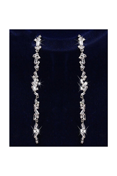 OEM Cercei lungi de mireasa Zirconia Glam