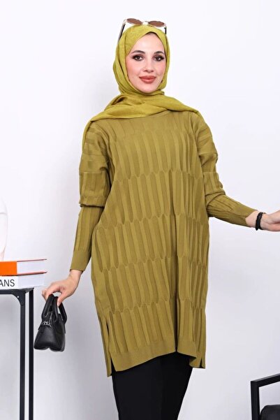 Dila DOLGU DESEN MERSERİZE TUNİK