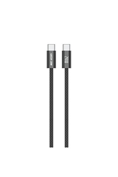 Green Lion كابل مضفر من USB-C إلى USB-C، شحن فائق السرعة بقوة 240 واط، 1 متر،...