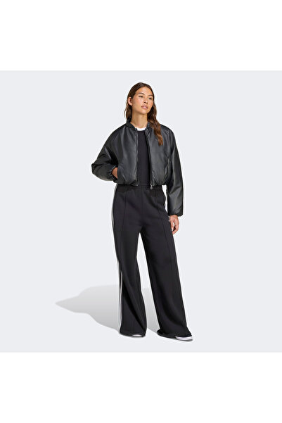adidas Pleather Bomber Women's Black Jacket