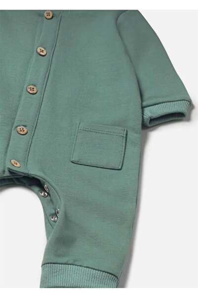 MAYORAL Baby Boy Embroidered Applique Jumpsuit Mint 2731