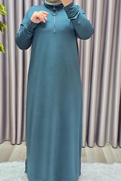 Elmas Tesettür Γυναικεία Ρούχα Φόρεμα με φερμουάρ από κρύσταλλο