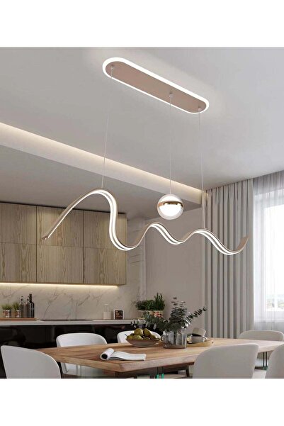 RFAN LED Pendant, Model 2076, With Remote Control, 3 Light Types, 97W, Gray