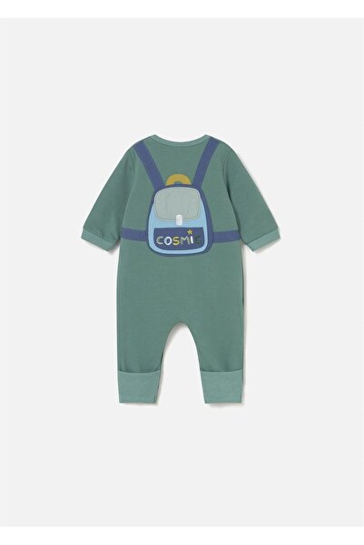 MAYORAL Baby Boy Embroidered Applique Jumpsuit Mint 2731
