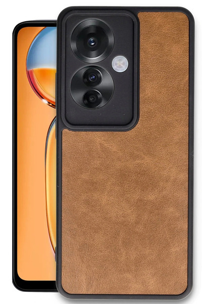 NewFace غطاء جلدي NRTMSA Reno 11F Aras (144448) - أسمر