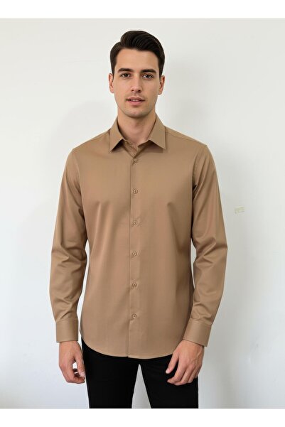 YusayTr Men's satin shirt