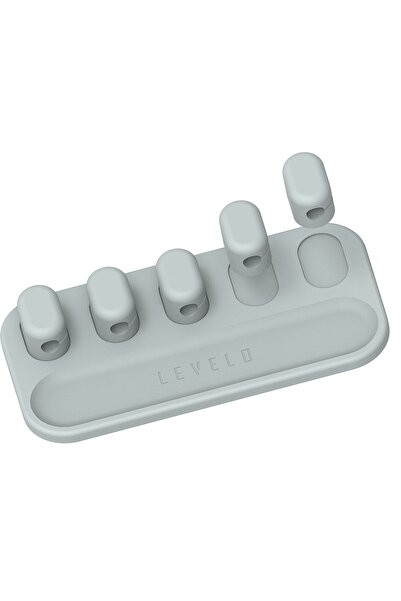 Levelo Livia Detachable Magnetic Cable Management, 5 Magnetic Heads, N52 Magnet, White