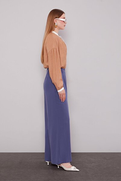 Levidor Indigo Straight Cut Palazzo Pants