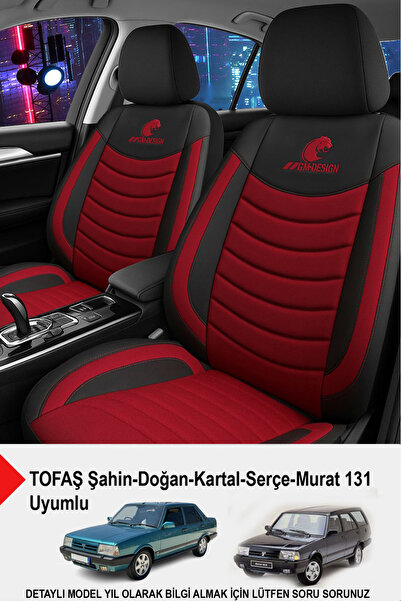 GM-DESIGN Panther Series Linen Fabric Car Seat Cover (Compatible with Tofaş Kartal-Şahin-Doğan-Serçe-Tempra)