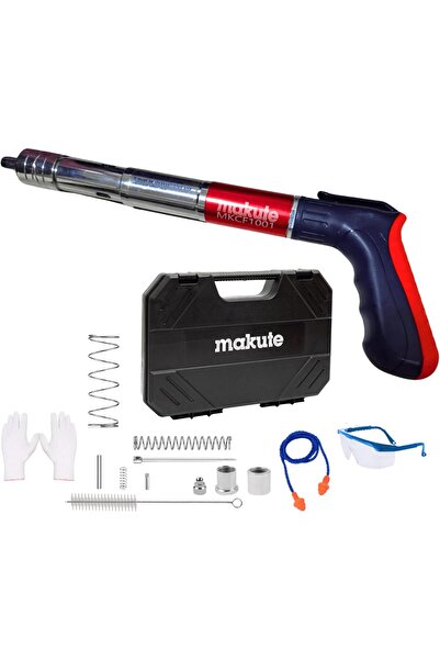 MAKUTE Nail Gun 1-Inch Mini Fastening Tool with Case, Gloves & Accessories – Model MKCF1001