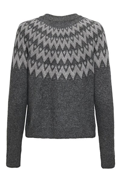 ONLY ONLFRY LS JQ Glitter O-Neck Жіночий трикотажний светр – з блискітками, довгими рукавами, круглим коміром