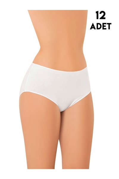 KOTA 5114 (M-L-XL-2XL) Chiloți modal cu talie înaltă, pachet de 12
