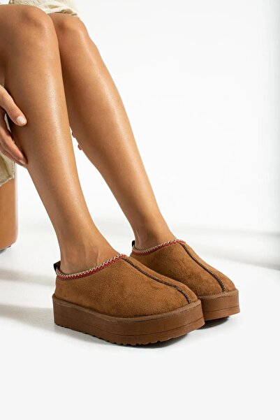 FUGA MODA Vicente Taba Yüksek Taban Kürklü Süet Kısa Kadın Bot