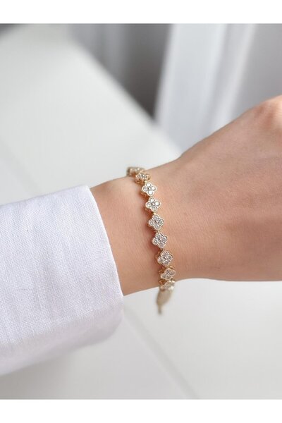 Venus Design Çelik Yonca Su Yolu Bileklik