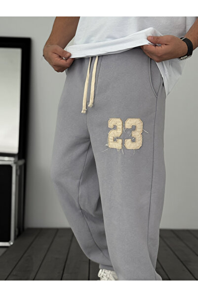 BYBASICMAN Ледено сиво 23 Пачуърк, подходящо за пране, суитшърт от шерпа ES-22