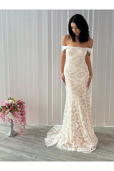 Always Dress Güpürlü Dantel elbise