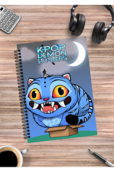 mertfigur Caiet cu spirală A5 (50 coli) K Pop Demon Hunters Rumi Mira Zoey Ji...